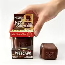 Needoh Nescafe Sensory Fidget Toy,Square Squishy Block Squeeze Stress Relief Nee‑Doh Squeeze Toy for Anxiety Relief Squishy Toy