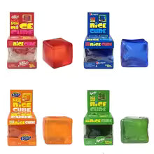 Needoh Nice Ice Baby 4 Pack Teenie Cube Fidget Relief Sensory Toy Cola Sprite Cube Squish Toy Maltose Non-toxic Gift