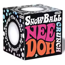 NeeDoh Snow Ball Crunch Squishy Fidget Toy White Crunch Snow Ball Crunch Stress Relief Toy