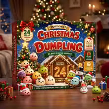 Christmas Squishy Mystery Dumpling Advent Calendar-24 Days