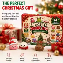 Christmas Squishy Mystery Dumpling Advent Calendar-24 Days