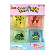 NeeDoh Pokemon Mini ice Cube Stress Relief Product Series Adult Soft Sensory Cube Anxiety Relief Stress Reduction Fidget Toys The Best Gift