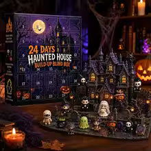 Halloween Haunted House Advent Calendar 24 days With Mini Figures Buildable Scene
